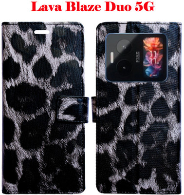 Mxkart Flip Cover for Lava Blaze Duo 5G(Multicolor, Pack of: 1)
