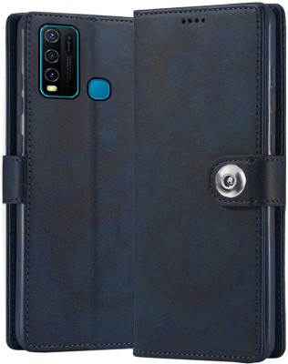 Gaffar Wale Flip Cover for Vivo Y30(Blue, Dual Protection, Pack of: 1)