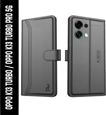 AIBEX Flip Cover for Oppo K13 Turbo 5G / Oppo K13 Turbo Pro 5G| Premium Leather Finish | Magnetic Closure(Black, Magnetic Case, Pack of: 1)