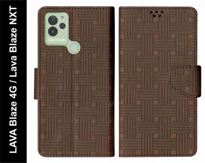 SBMS Flip Cover for LAVA Blaze 4G / Lava Blaze NXT(Brown, Shock Proof, Pack of: 1)