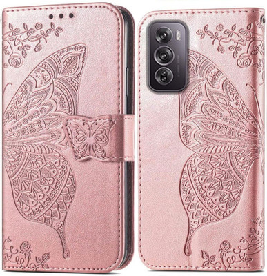 Clickcase Flip Cover for OPPO Reno 12 Pro 5G(Pink, Dual Protection)