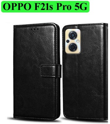 Wynhard Flip Cover for OPPO F21s Pro 5G(Black, Grip Case, Pack of: 1)