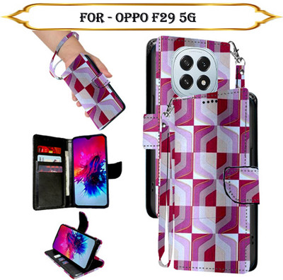 Cutemart Flip Cover for OPPO F29 5G(Multicolor, Pack of: 1)