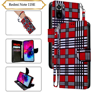 SALGO Flip Cover for Redmi Note 11SE(Red, Pack of: 1)