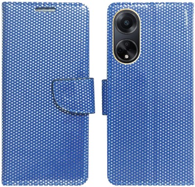 MyFlips Flip Cover for Oppo F23 5G(Blue, Magnetic Case, Pack of: 1)