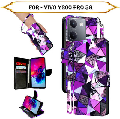 PARGO Flip Cover for Vivo Y200 Pro 5G(Multicolor, Pack of: 1)