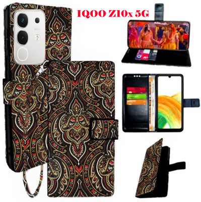 Mxkart Flip Cover for IQOO Z10X 5G(Brown, Pack of: 1)