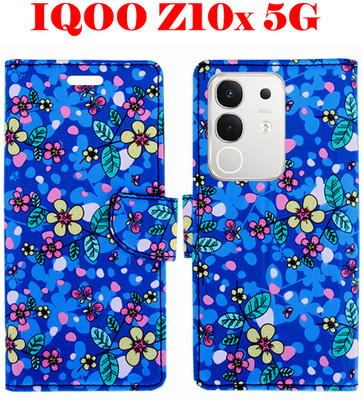 Toklot Flip Cover for IQOO Z10X 5G(Blue, Pack of: 1)