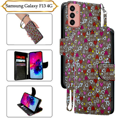 PARGO Flip Cover for Samsung Galaxy F13 4G(Brown, Pack of: 1)