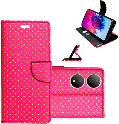 Toklot Flip Cover for Vivo Y100 5G(Pink, Pack of: 1)