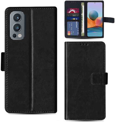 Kalua Mall Flip Cover for OnePlus Nord 2 5G pouch cover | OnePlus IV2201 pouch cover | Black(Black, Magnetic Case, Pack of: 1)