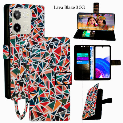 Mxkart Flip Cover for Lava Blaze 3 5G(Purple, Pack of: 1)