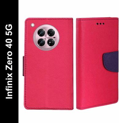 Krumholz Flip Cover for Infinix Zero 40 5G(Pink, Dual Protection, Pack of: 1)