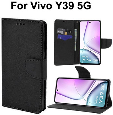 Carnage Flip Cover for Vivo Y39 5G(Black, Cases with Holder, Pack of: 1)