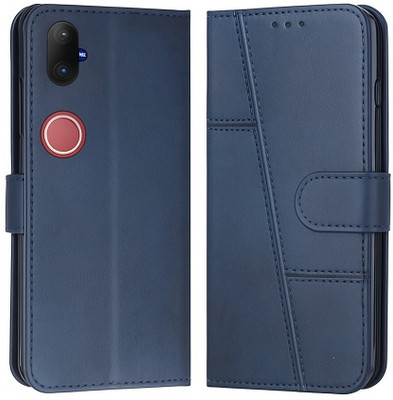 FoneShield Flip Cover for Vivo T4R 5G / iQOO Z10R 5G / Vivo V50 5G / Vivo V50e 5G, |Premium Leather| Built-in Stand(Blue, Magnetic Case, Pack of: 1)