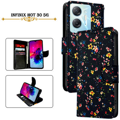 PARGO Flip Cover for Infinix Hot 30 5G(Black, Pack of: 1)