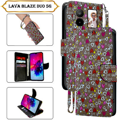 PARGO Flip Cover for Lava Blaze Duo 5G(Brown, Pack of: 1)