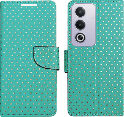 AD Enterprises Flip Cover for Oppo A3 Pro 5G(Green, Magnetic Case, Pack of: 1)