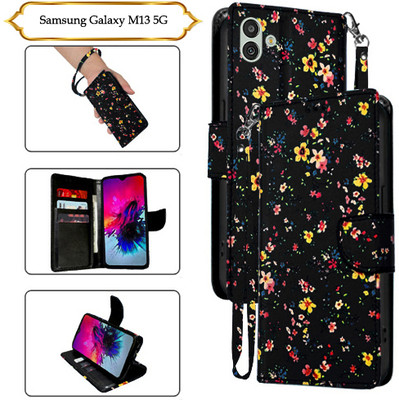 PARGO Flip Cover for Samsung Galaxy M13 5G(Black, Pack of: 1)