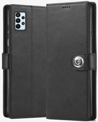 Worth Buy Flip Cover for Samsung Galaxy M32 5G | Leather Case | (Flexible, Shock Proof Back Cover |(Black, Shock Proof, Pack of: 1)