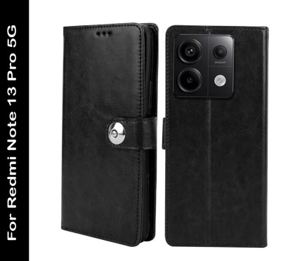 Winkel Flip Cover for REDMI Note 13 Pro 5G(Black, Card Holder, Pack of: 1)