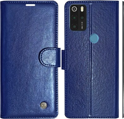 MYSHANZ Flip Cover for Micromax IN 1, Micromax IN 1 Flip Cover, Micromax IN 1 Wallet Cover(Blue, Magnetic Case)