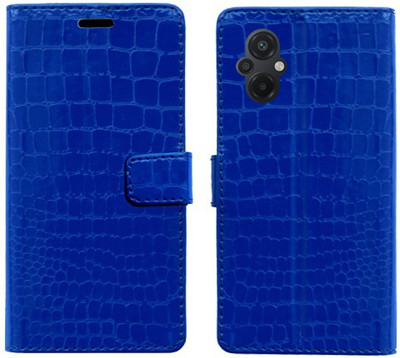 Realgo Flip Cover for Poco M5 4G(Blue, Pack of: 1)