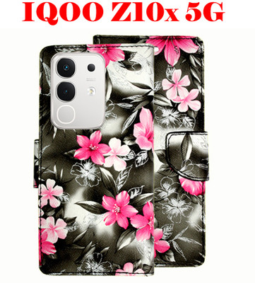 Toklot Flip Cover for IQOO Z10X 5G(Black, Pack of: 1)
