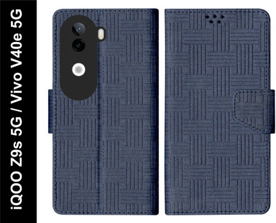 SBMS Flip Cover for iQOO Z9s 5G / Vivo V40e 5G Back Cover Case with Magnatic Closure(Blue, Shock Proof, Pack of: 1)