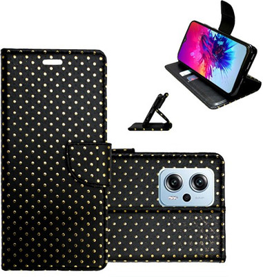 Realgo Flip Cover for Redmi K50i 5G(Black, Pack of: 1)