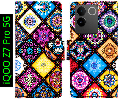 Toklot Flip Cover for iQOO Z7 Pro 5G(Purple, Pack of: 1)