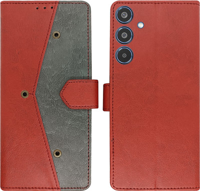AD Enterprises Flip Cover for Samsung M35 5G(Red, Magnetic Case, Pack of: 1)