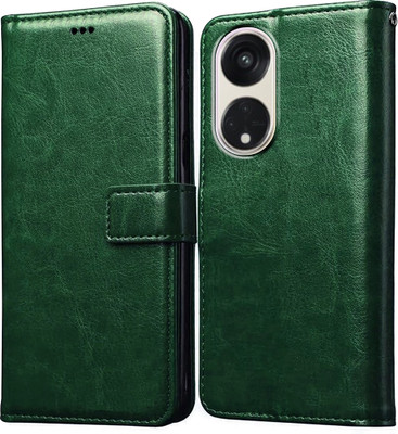 Casotec Flip Cover for Oppo Reno8T 5G(Green, Pack of: 1)