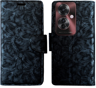 Toklot Flip Cover for Oppo F25 Pro 5G(Black, Pack of: 1)