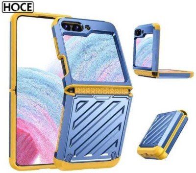 kinshu Flip Cover for Samsung galaxy z flip5(Blue, Grip Case, Pack of: 1)