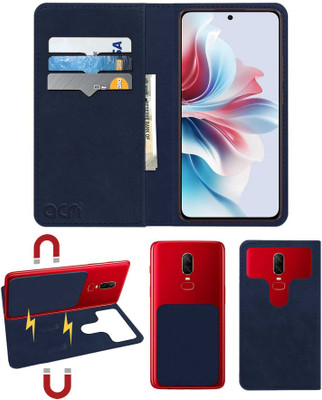 ACM Flip Cover for Lava Blaze X(Blue, Cases with Holder, Pack of: 1)