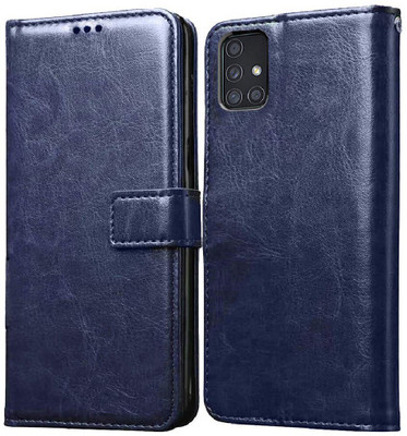 Casotec Flip Cover for Samsung Galaxy A31(Blue, Pack of: 1)