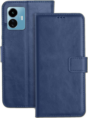PFOAM Flip Cover for IQOO Z6 LITE 5G(Blue, Dual Protection, Pack of: 1)