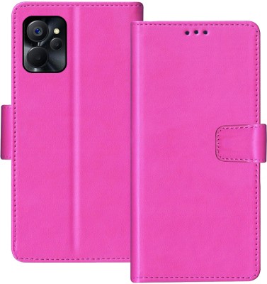 GoPerfect Flip Cover for Realme 9i 5G(Pink, Dual Protection, Pack of: 1)