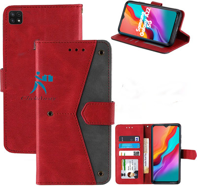 Urban Tech Flip Cover for Samsung Galaxy A22 5G(Red, Grip Case, Pack of: 1)