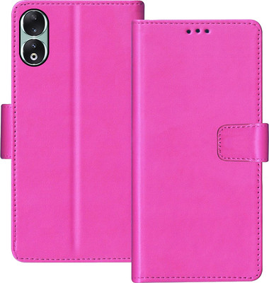 GoPerfect Flip Cover for Honor 90 5G(Pink, Dual Protection, Pack of: 1)