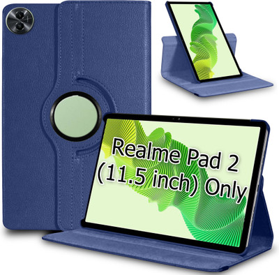 MJYK Flip Cover for Realme Pad 2 11.5 inch(Blue, Dual Protection, Pack of: 1)