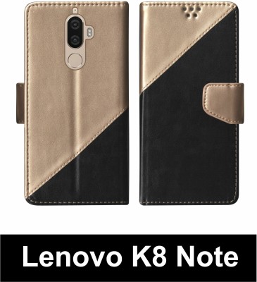 korumacase Flip Cover for Lenovo K8 Note Multicolor(Black, Shock Proof, Pack of: 1)