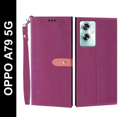 Wynhard Flip Cover for OPPO A79 5G(Pink, Grip Case, Pack of: 1)