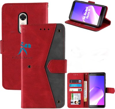 ClickAway Flip Cover for Mi Redmi Note 12 4G(Red, Dual Protection, Pack of: 1)