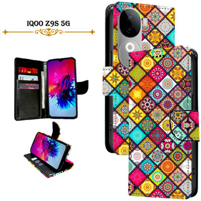 Mxkart Flip Cover for iQOO Z9s 5G(Orange, Pack of: 1)