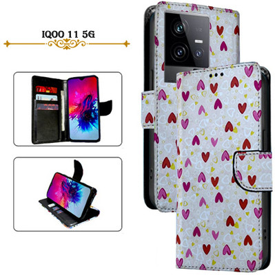 PARGO Flip Cover for iQOO 11 5G(White, Pack of: 1)