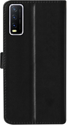 Frazil Flip Cover for Vivo Y20, Vivo Y12s, Vivo Y20i, Vivo Y20G, Vivo Y20A(Black, Shock Proof, Pack of: 1)