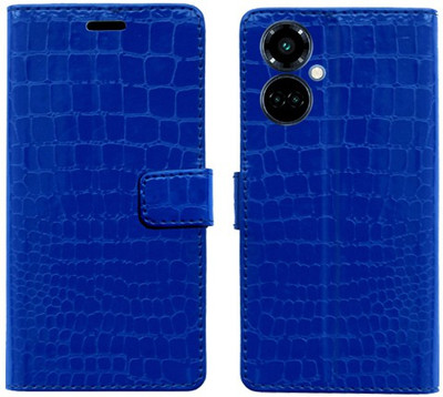 Realgo Flip Cover for Tecno Camon 19(Blue, Pack of: 1)