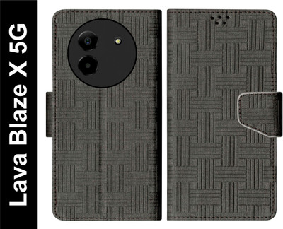 SBMS Flip Cover for Lava Blaze X 5G Back Cover Case with Magnatic Closure(Black, Shock Proof, Pack of: 1)